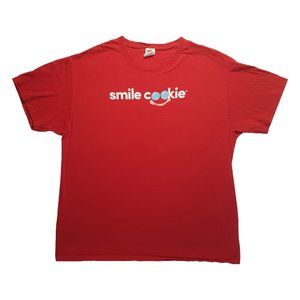 Vintage Tee Shirt TIM HORTONS Large US L Unisex Smile Cookie Give A Smile TShirt